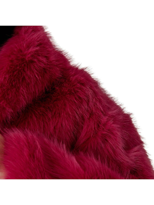 Women's Short Fur Fuchsia