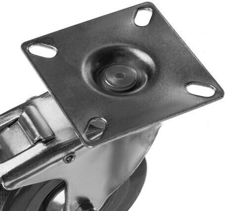 Malatec Furniture Wheel made of Metal in Gray Color 6.5x6.5x10cm 4pcs