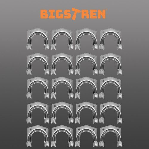 Wandhalterung Aus Metall 2 Haken Silber 20Stücke