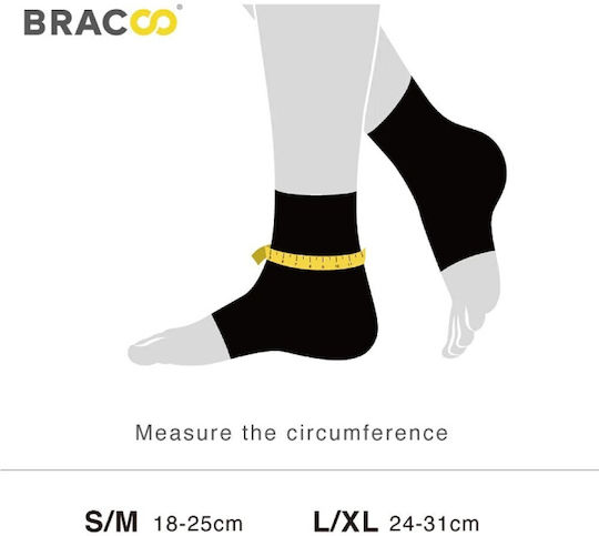 Bracoo Airy Ankle Sleeve Επιστραγαλίδα σε Μαύρο χρώμα
