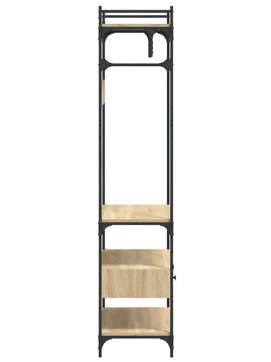 vidaXL Cuier de podea din Lemn Maro 89x39x184.5cm
