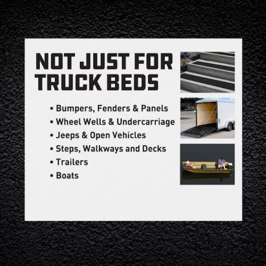 J-B WELD Herculiner Roll-On Bed Liner Kit Προστατευτικό Χρώμα Μαύρο 4kg HCL1B8