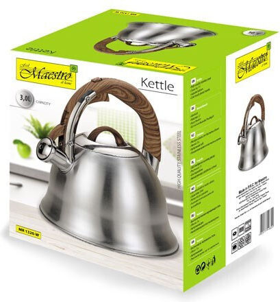 Maestro Stainless Steel Kettle Silver 3000ml