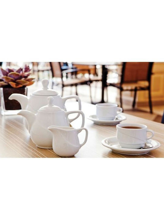 X-Tanbul Tea Set Porcelain in White Color 400ml 1pcs