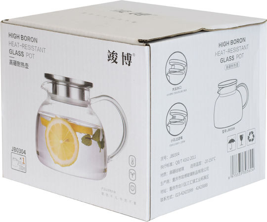Viosarp Teekanne Glas Transparent 1000ml