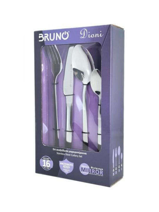 Bruno Dioni Cutlery Set Silver 16pcs