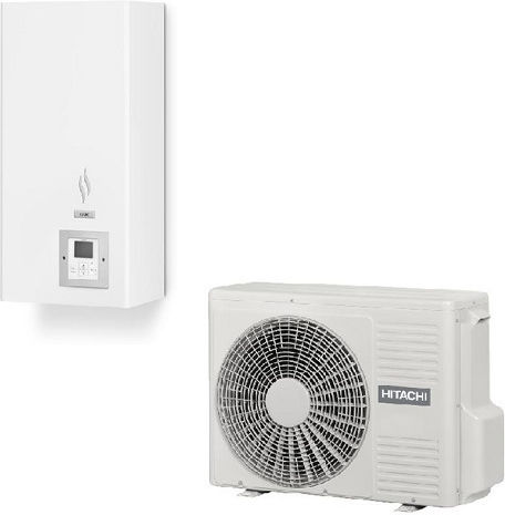 Hitachi Wärmepumpe 6kW Einphasig 60°C Teilen