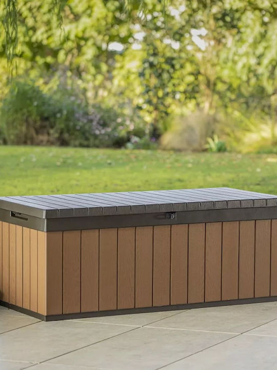 Keter Outdoor Storage Box 380lt Brown L132.2xW55.7xH47.4cm
