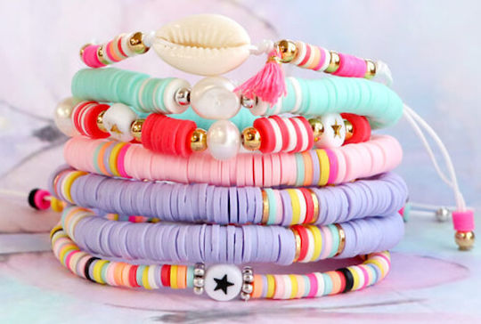 Clay Craft Beads Red 360pcs 4mm