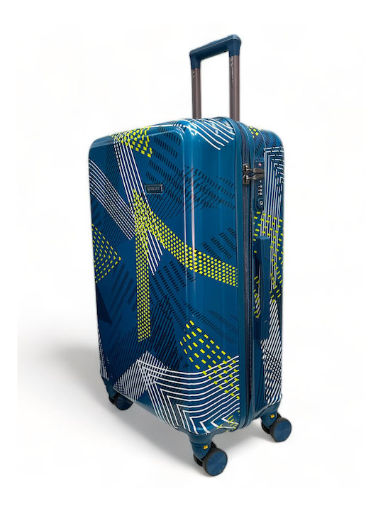 Olia Home Large Travel Suitcase Hard From Durable PC with 4 Wheels Height 75cm 7576300