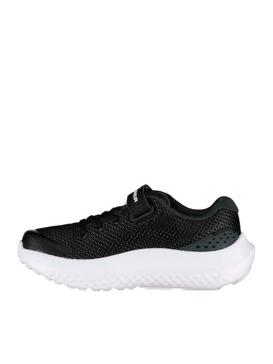 Surge 4 Kids Sports Shoes Running with Hoop & Loop Closure Black