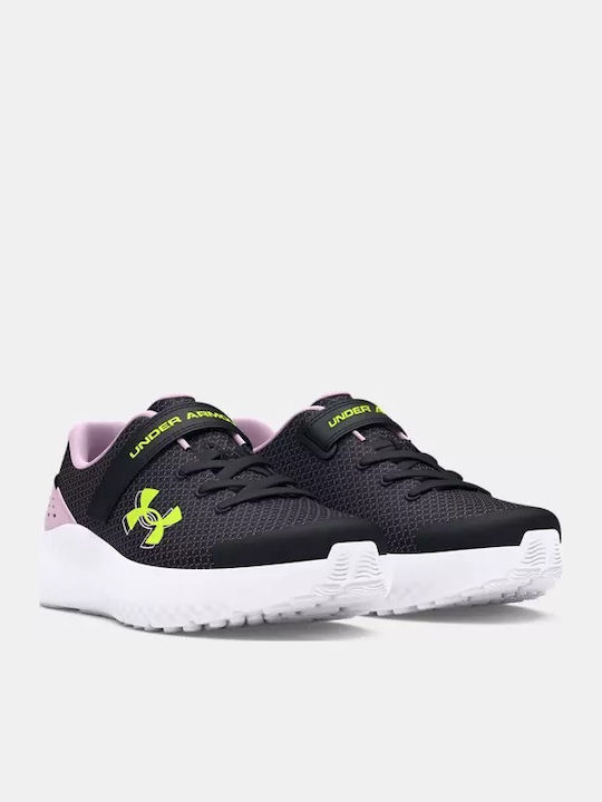 Surge 4 Kids Sports Shoes Running with Hoop & Loop Closure Black