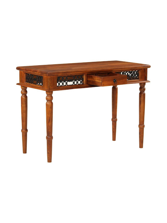 Desk made of Solid Wood Beige 110x50x76cm
