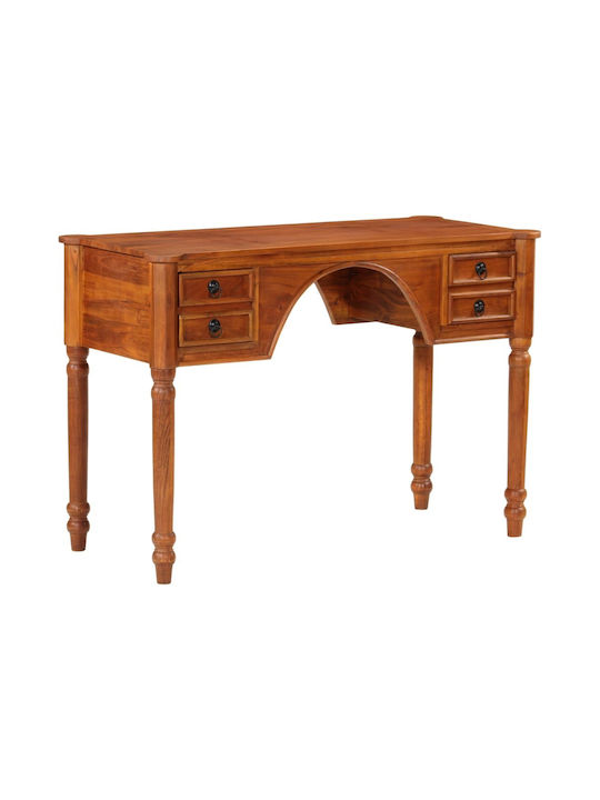 Schreibtisch aus Massivholz Beige 110x50x76cm