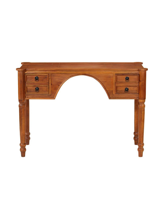 Schreibtisch aus Massivholz Beige 110x50x76cm