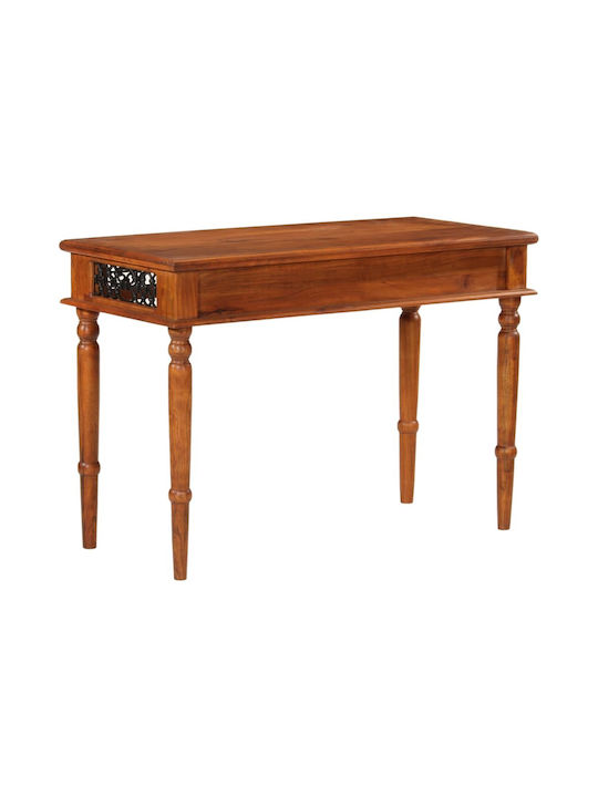 Desk made of Solid Wood Beige 110x50x76cm