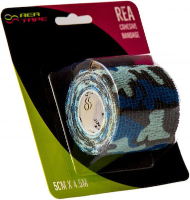 Rea Tape Cohesive Bandage Elastic 5cm x 4.5m Camo Blue