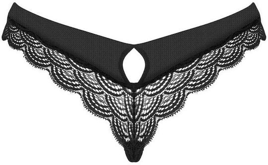 Obsessive Γυναικείο Sexy Slip Μαύρο