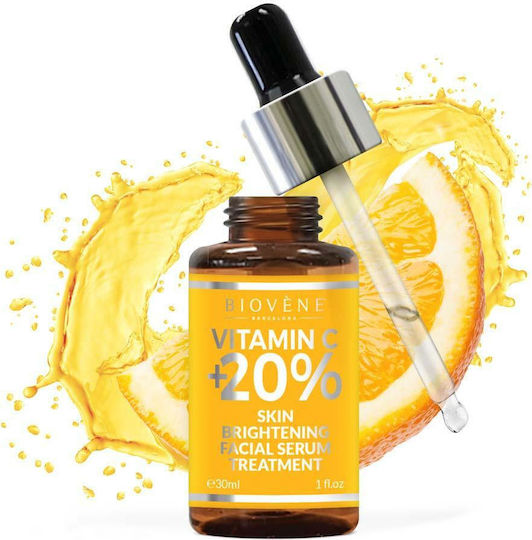 Biovene Καταπραϋντικό & Αντιγηραντικό Serum Προσώπου με Βιταμίνη C & Βιταμίνη E για Αποτοξίνωση & Λάμψη 30ml