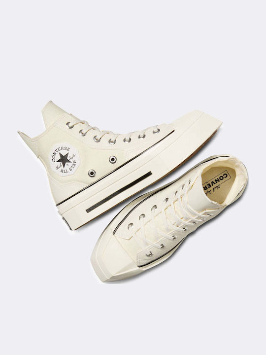 Chuck 70 De Luxe Squared Μποτάκια Μπεζ