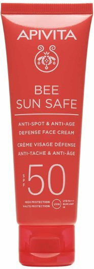 Apivita Bee Sun Safe Anti-Spot & Anti-Age Face Cream SPF50 50ml & After Sun 100ml Set with Sunscreen Face Cream & After Sun