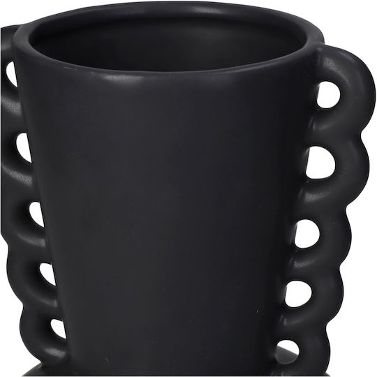 ArteLibre Διακοσμητικό Βάζο Κεραμικό Μαύρο Φ13xΥ22cm