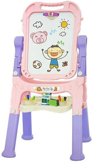 Lean Toys Πίνακας Μαρκαδόρου / Μαυροπίνακας Διπλής Όψης Επιδαπέδιος