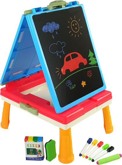 Lean Toys Tablă cu marker / Tablă neagră Față și spate Podea