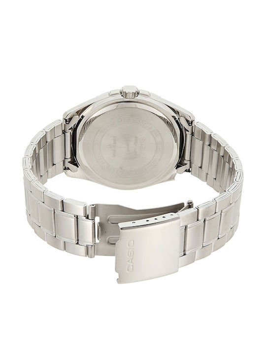 Casio Collection Men's Watch 43.5mm Battery With Metal Bracelet Silver/Black