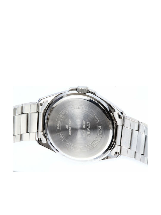 Casio Collection Men's Watch 43.5mm Battery With Metal Bracelet Silver/Black