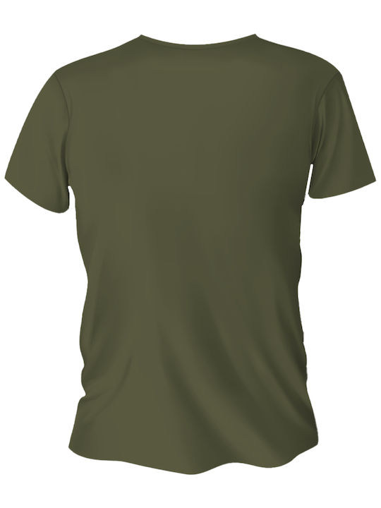 Short Sleeve Blouse Military Green