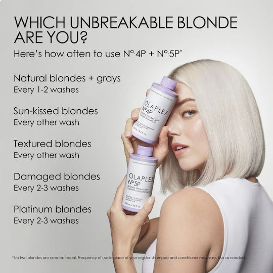 Olaplex No. 5P Blonde Enhancer Conditioner Color Maintenance for Coloured Hair 250ml