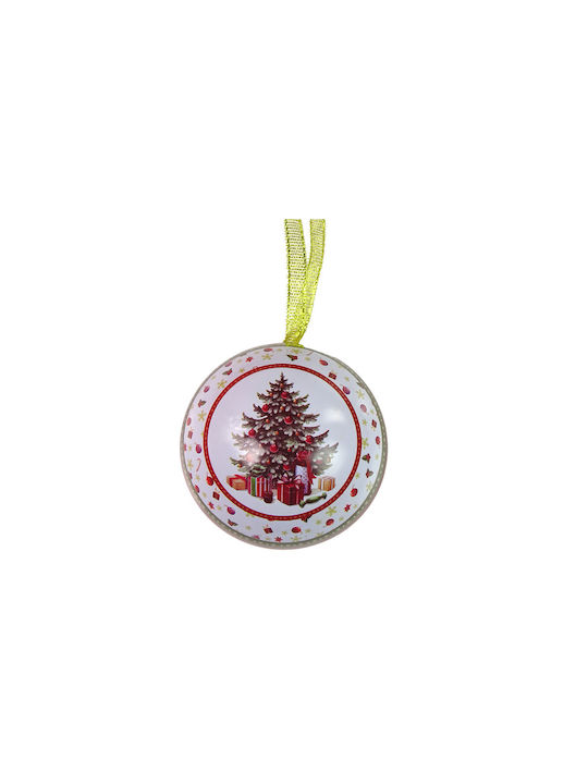 Christmas Tree Ornament White 10x10cm