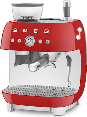 Smeg Automatic Espresso Machine 1650W Pressure 15bar Red