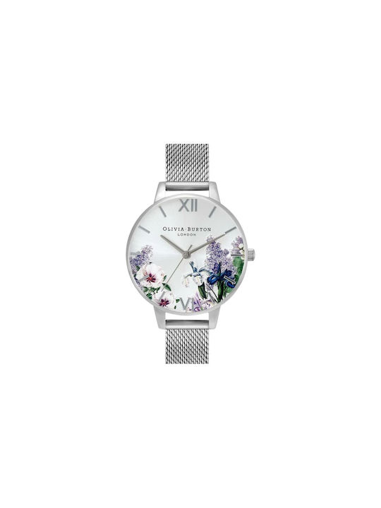 Olivia Burton Uhr mit Silber Metallarmband