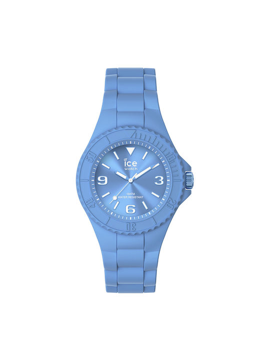 Ice Watch with Blue Rubber Strap