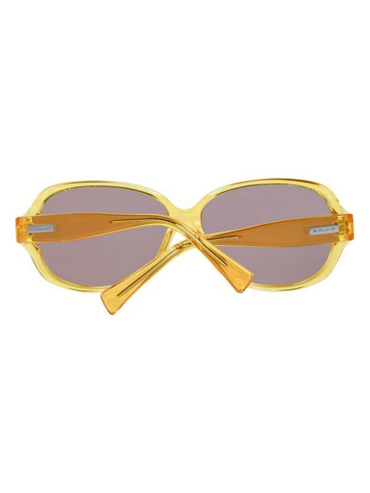 MORE & MORE Women's Sunglasses with Yellow Plastic Frame and Yellow Lens 54338 100