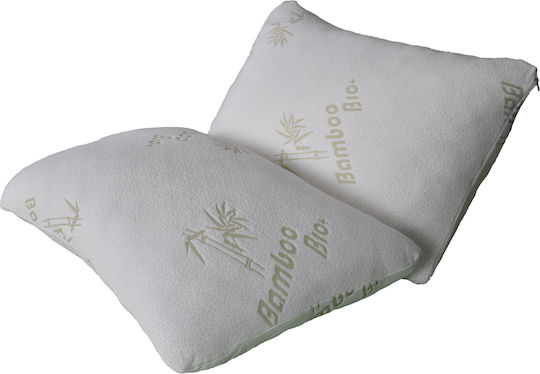 Herzberg Royalty Comfort Bamboo Μαξιλάρι Ύπνου Polyester 50.8x76.2cm