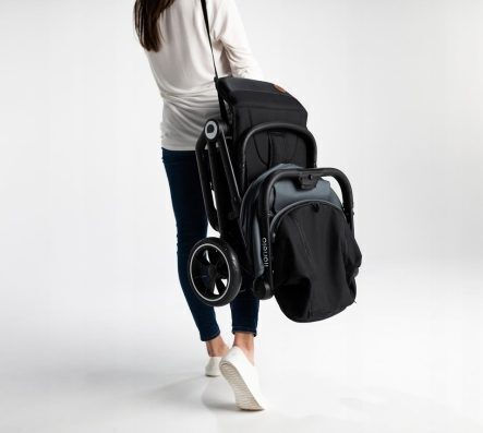 Lionelo Cloe Kinderwagen Geeignet ab 6+ Monaten Black Onyx