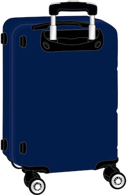 Safta Children's Cabin Travel Suitcase Navy Blue with 4 Wheels Height 55cm.