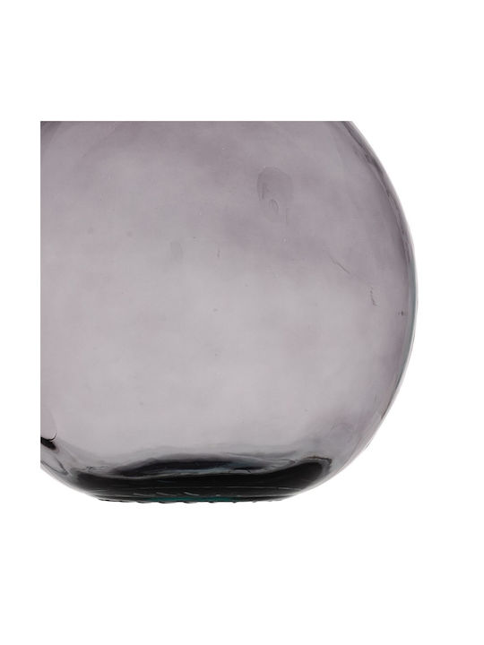 BigBuy Decorative Vase Glass Gray 37x46x46cm 1pcs