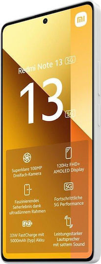 Xiaomi Redmi Note 13 5G Dual SIM (8GB/256GB) Arctic White