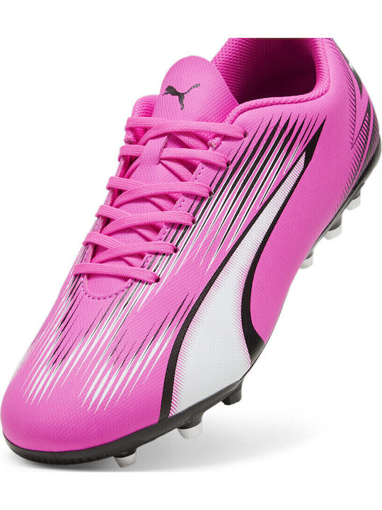 PUMA Ultra Play Ποδοσφαιρικά Παπούτσια με Τάπες MG Ροζ