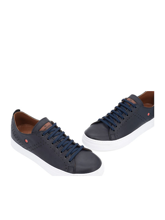 Leder Herren Freizeitschuhe Blau