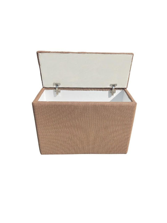 Stool For Living Room With Storage Space Wooden Quilting 76x30x54cm