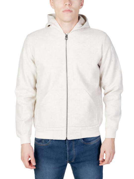 U.S. Polo Assn. Men's Cardigan with Zipper Beige