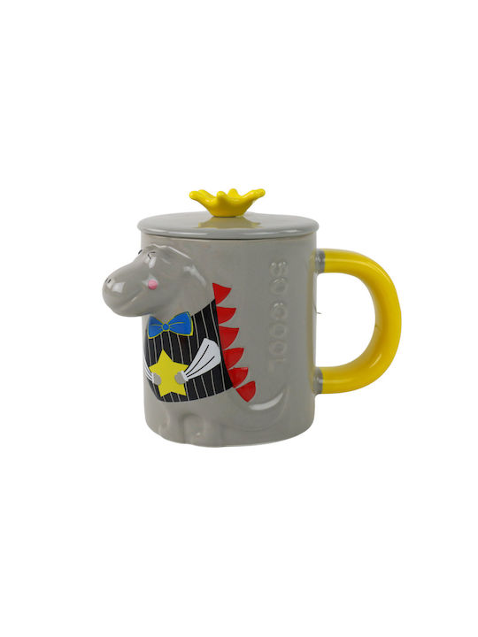 Κούπα Γυάλινη Γκρι 400ml