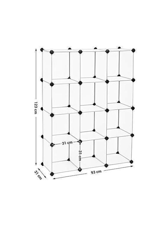 Plastic Shoe Organizer 93x31x123cm