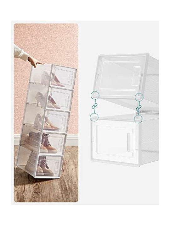 Plastic Shoe Organizer Transparent 31x24.5x17.5cm
