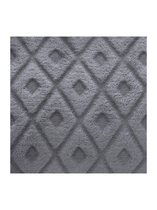 Atmosphera Plaid Winter Rhombus Κουβέρτα Υπέρδιπλη 230x180εκ. Γκρι